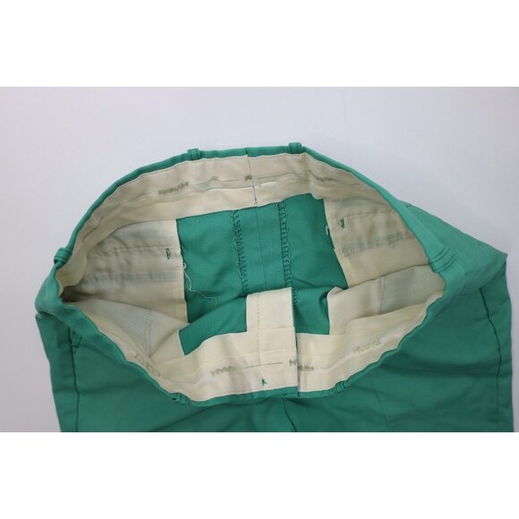 Vintage 70s Streetwear Mens 32 Distressed Above Knee Chino Golf Shorts Green USA - Picture 7 of 12